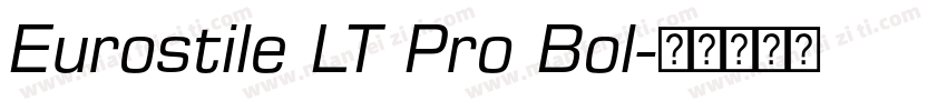 Eurostile LT Pro Bol字体转换